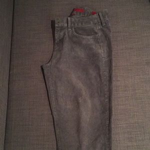 Gray corduroy pants
